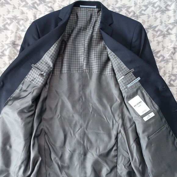 Ben Sherman Notch Lapel Two Button Wool Blazer - Picture 4 of 8